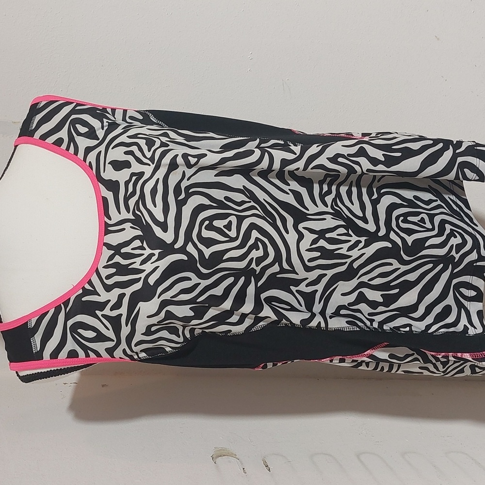Zone Pro zebra patterned tank top 2XL